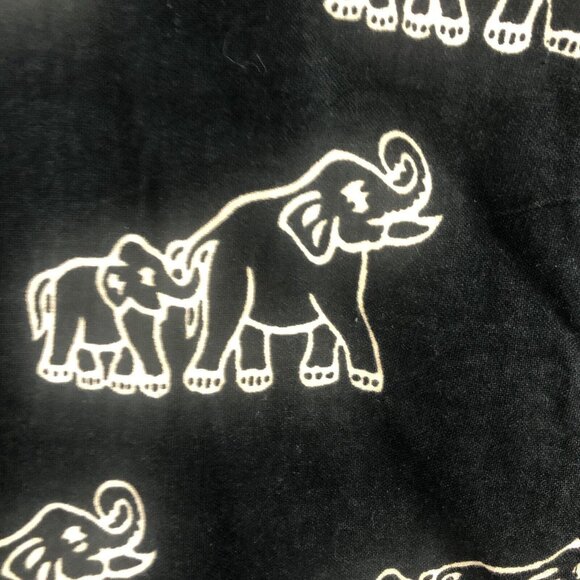 Black White Elephant Mom Baby Jacket Womens Extra Large Reversible Artsy - Picture 8 of 16